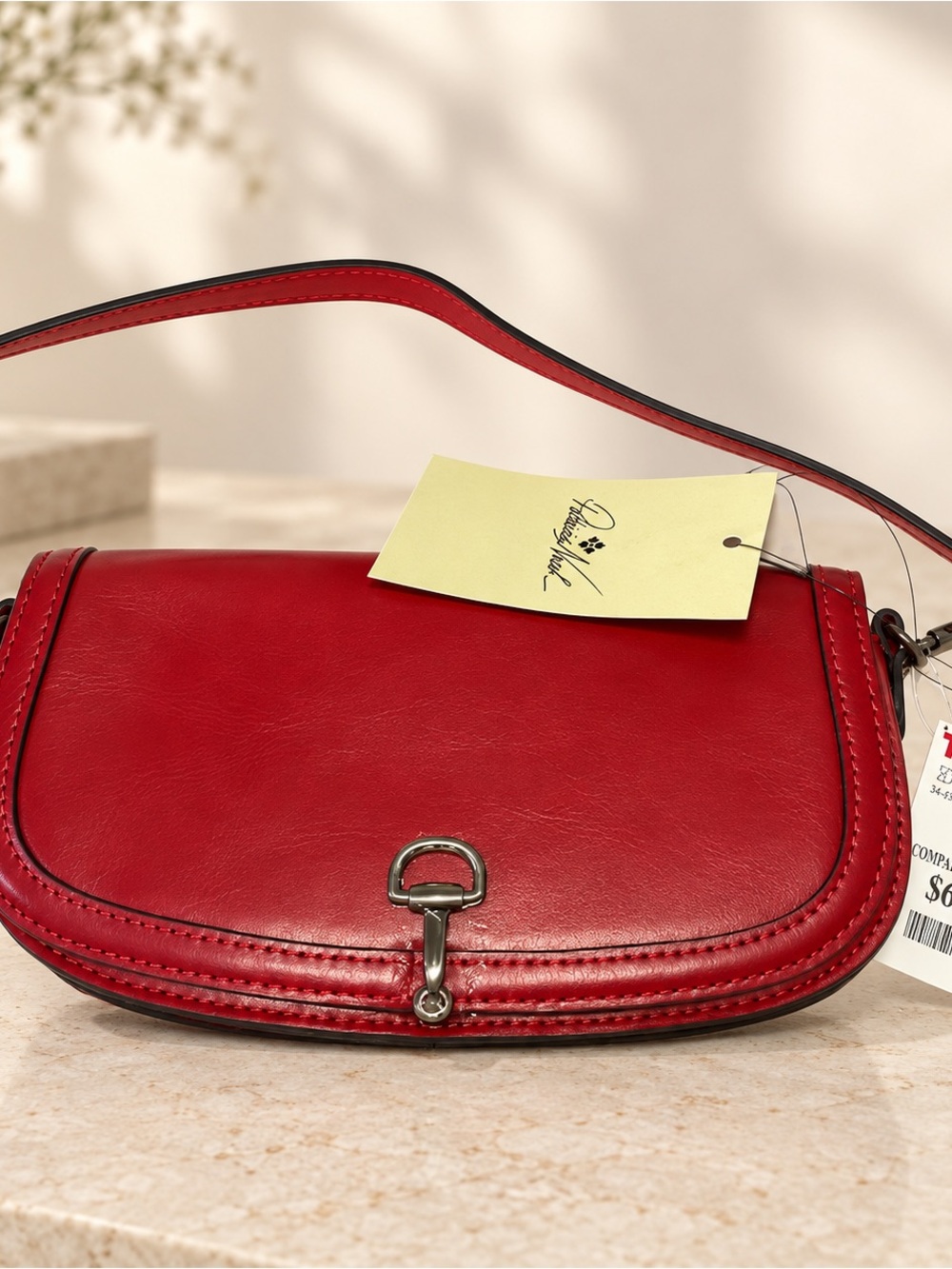Patricia Nash Red Leather Shoulder Bag